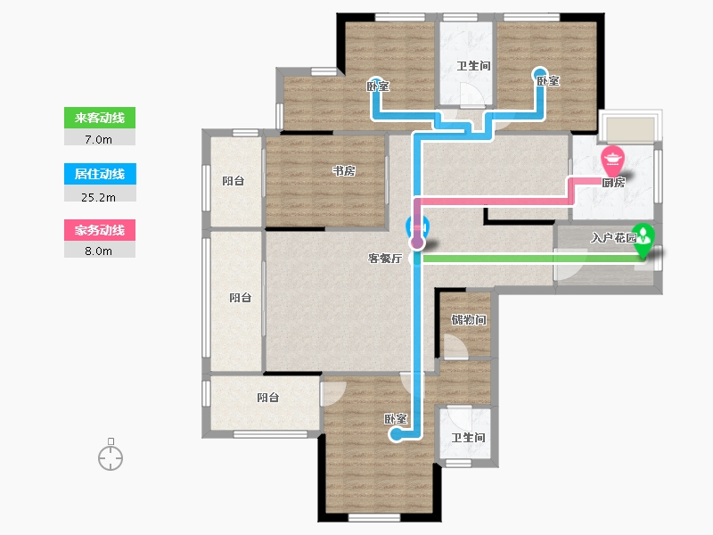 江西省-上饶市-槠溪·碧水香邻-140.24-户型库-动静线