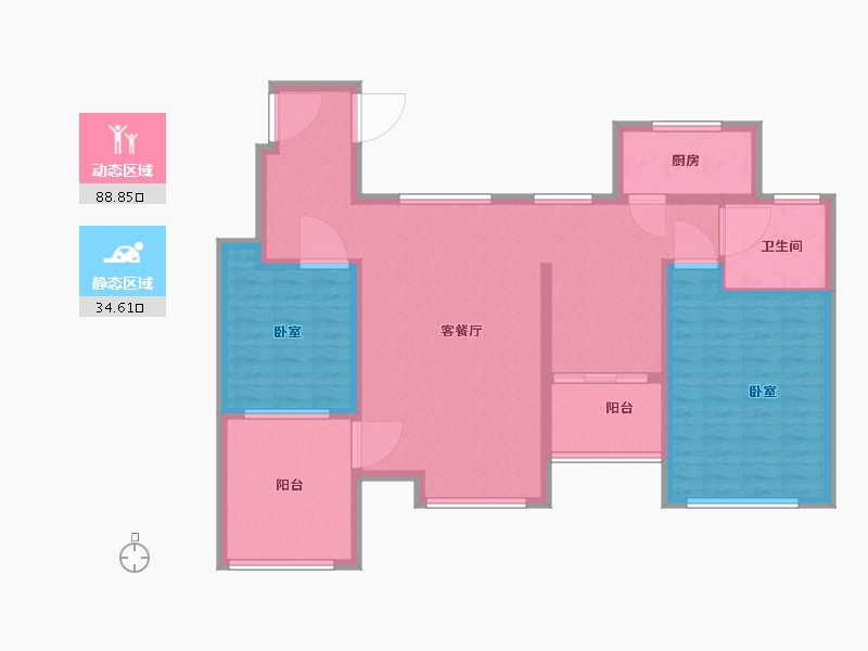 河北省-石家庄市-紫睿天和-111.46-户型库-动静分区