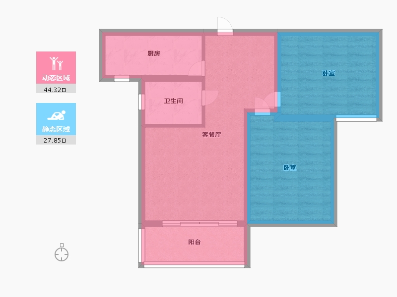 河北省-邢台市-御府名门-63.99-户型库-动静分区