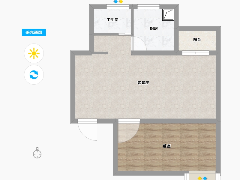 安徽省-马鞍山市-世纪理想星座-51.48-户型库-采光通风