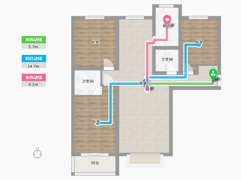 河北省-石家庄市-紫睿天和-93.76-户型库-动静线