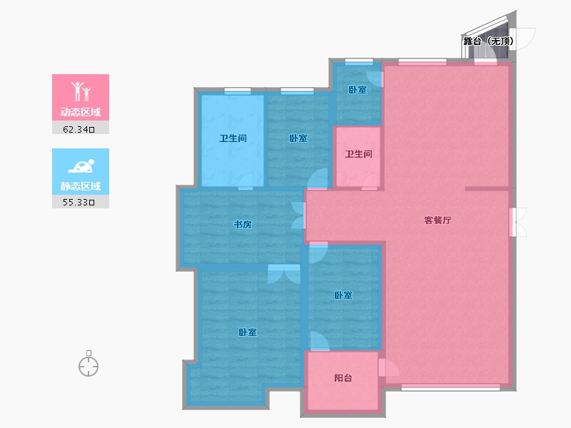 辽宁省-锦州市-东湖国际-108.04-户型库-动静分区