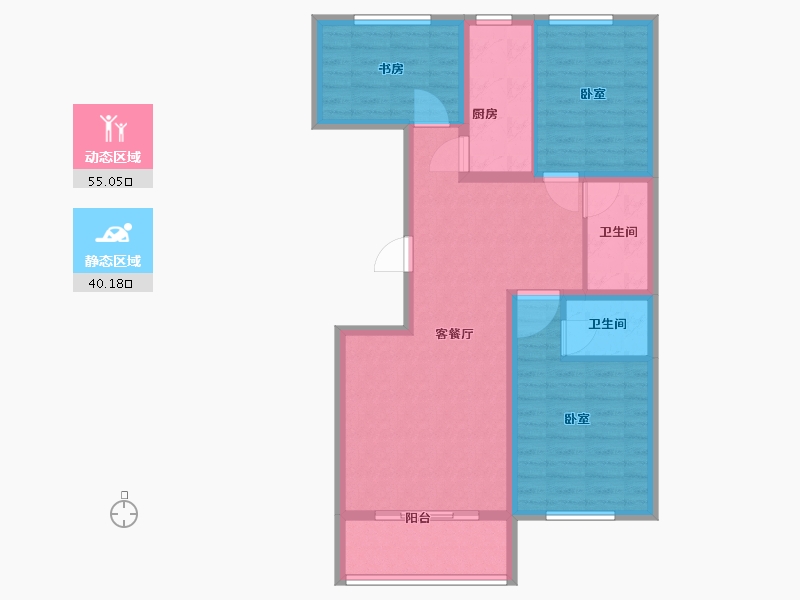 河北省-廊坊市-百合尚城-85.00-户型库-动静分区