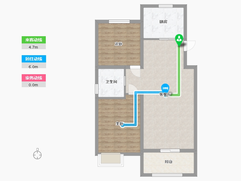 山东省-青岛市-万合馨苑-76.00-户型库-动静线