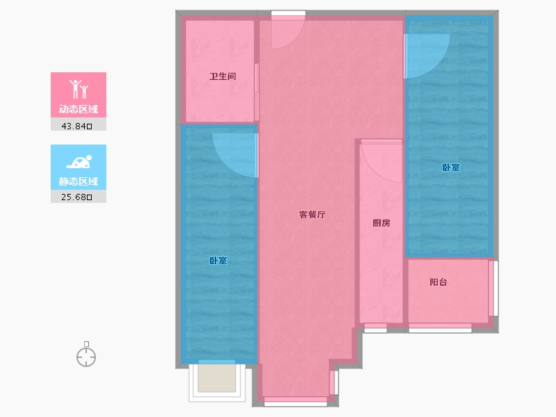 河北省-石家庄市-承翰世家-63.00-户型库-动静分区