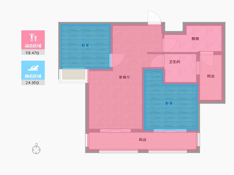 河北省-廊坊市-百合尚城-73.58-户型库-动静分区