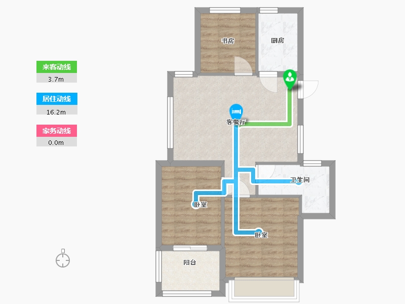 浙江省-绍兴市-滨江城市之星-63.93-户型库-动静线