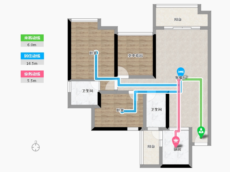 四川省-巴中市-南江印象-88.04-户型库-动静线