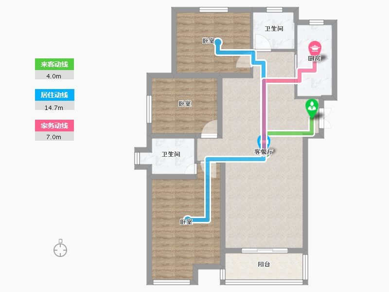 河北省-石家庄市-燕港美域-94.77-户型库-动静线