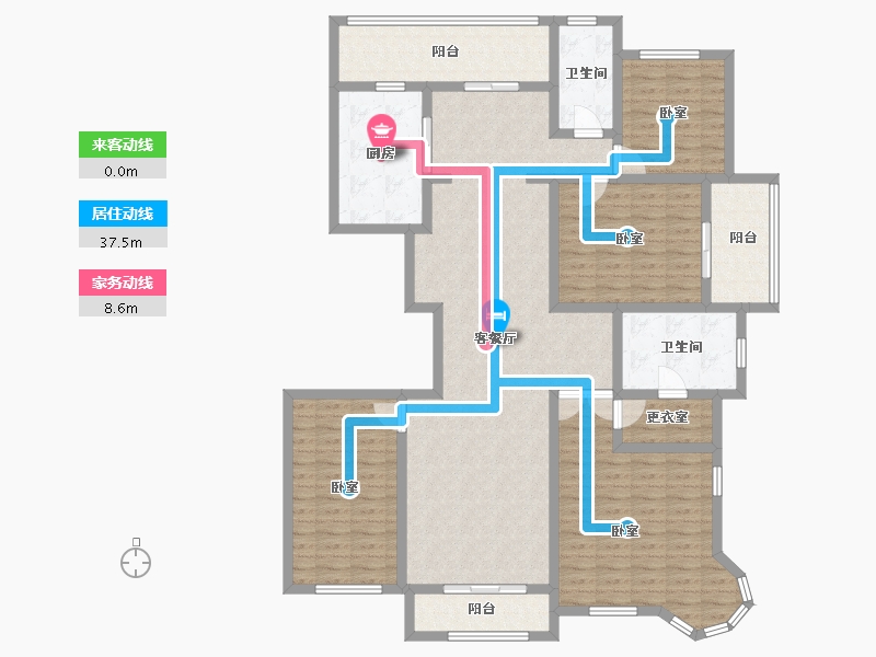 山东省-济南市-佛山静院-153.10-户型库-动静线