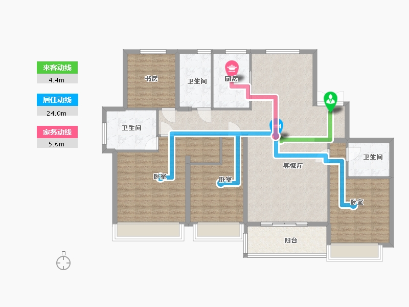 浙江省-绍兴市-滨江城市之星-137.49-户型库-动静线