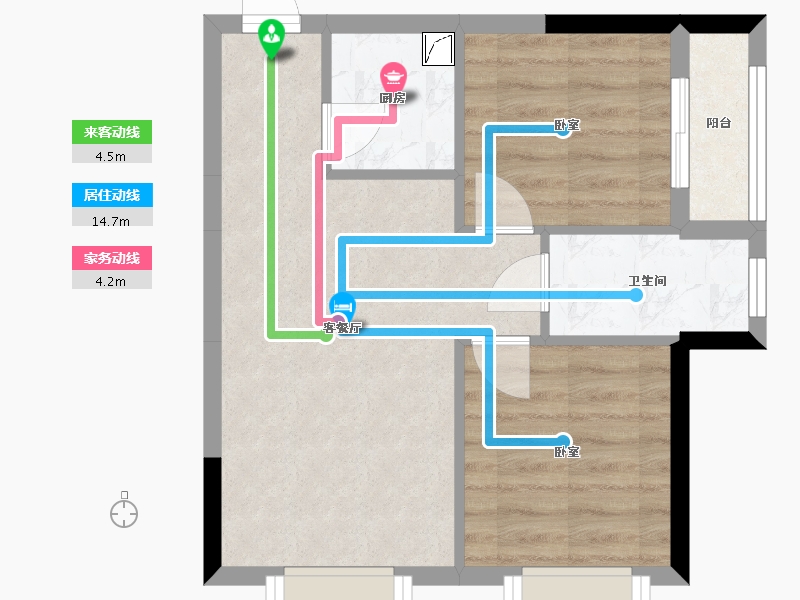 广东省-东莞市-卓越时代广场-46.52-户型库-动静线