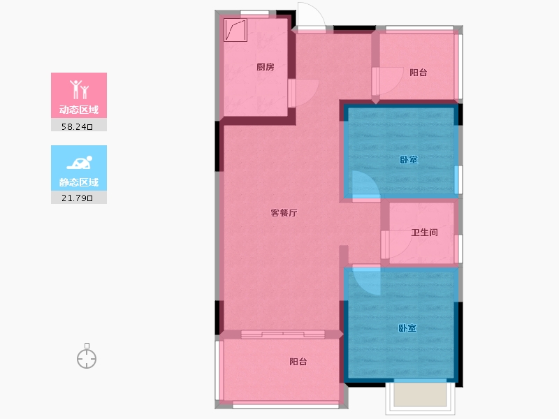 江西省-上饶市-公园道一号·尊品-70.00-户型库-动静分区