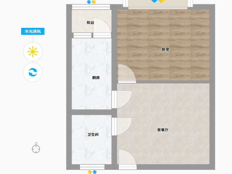 江西省-上饶市-水木清华园二期-43.00-户型库-采光通风