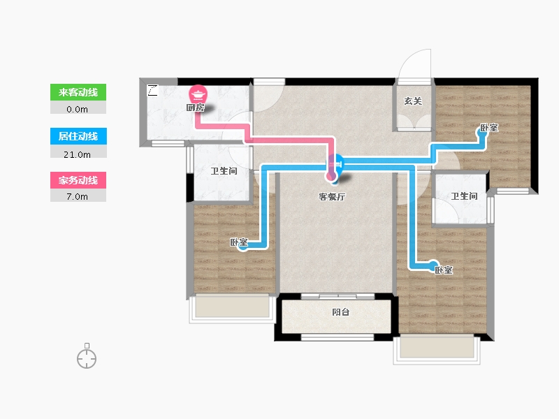 福建省-莆田市-正大锦城-94.01-户型库-动静线