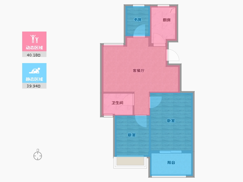 浙江省-绍兴市-华宇兰园-72.00-户型库-动静分区