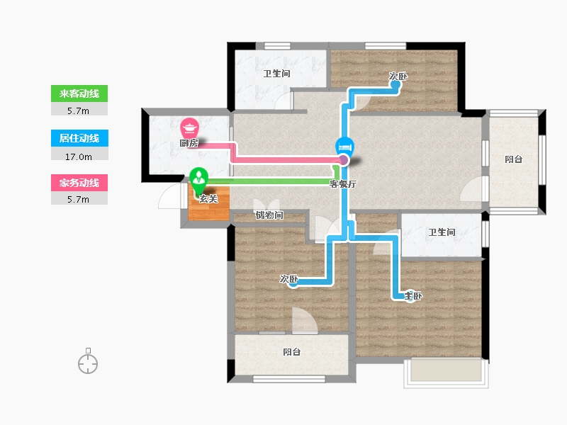 山东省-青岛市-和达城上城-99.20-户型库-动静线