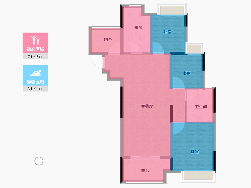 江苏省-南京市-保利梧桐语-94.01-户型库-动静分区