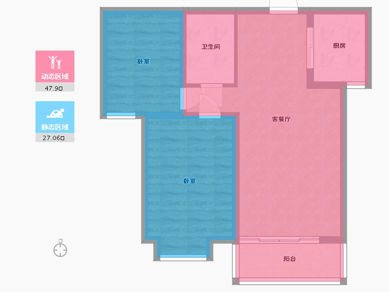 河北省-石家庄市-紫睿天和-67.06-户型库-动静分区