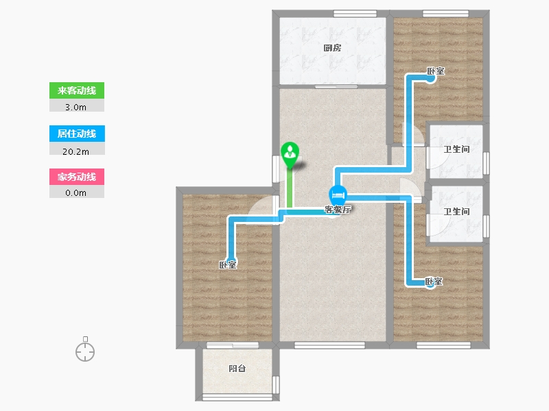 河北省-唐山市-柒麟湾-99.29-户型库-动静线