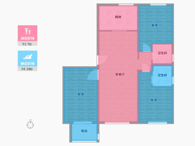 河北省-唐山市-柒麟湾-99.29-户型库-动静分区