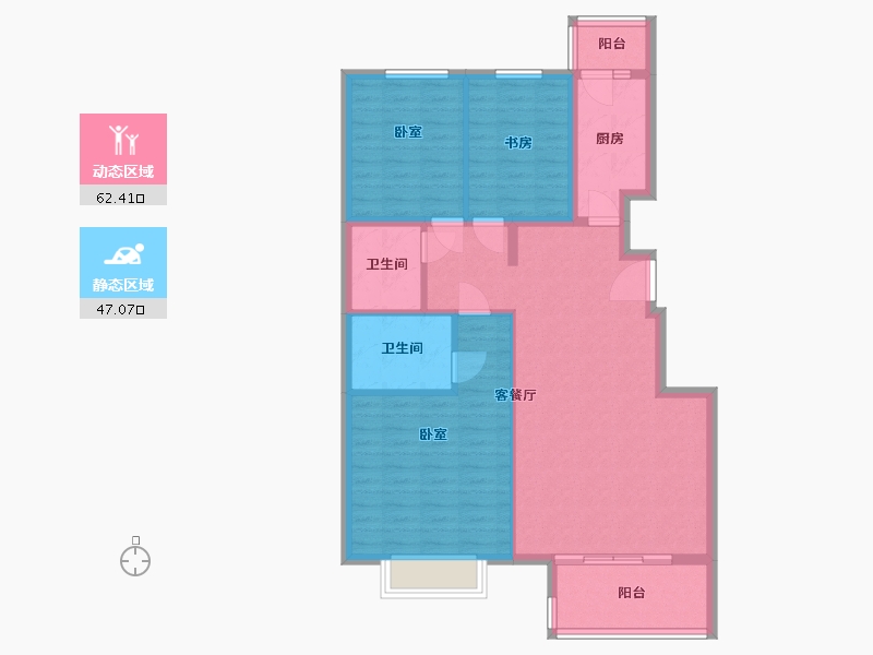 河北省-唐山市-运河地质人家-99.06-户型库-动静分区