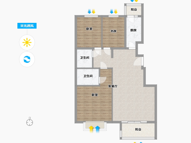 河北省-唐山市-运河地质人家-99.06-户型库-采光通风