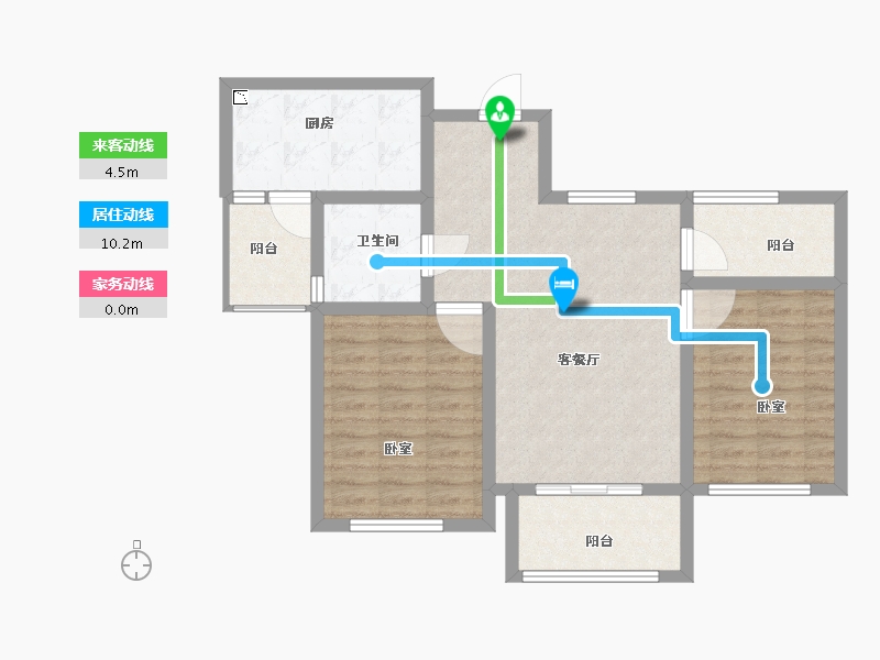 江苏省-苏州市-浦湾公馆-78.01-户型库-动静线