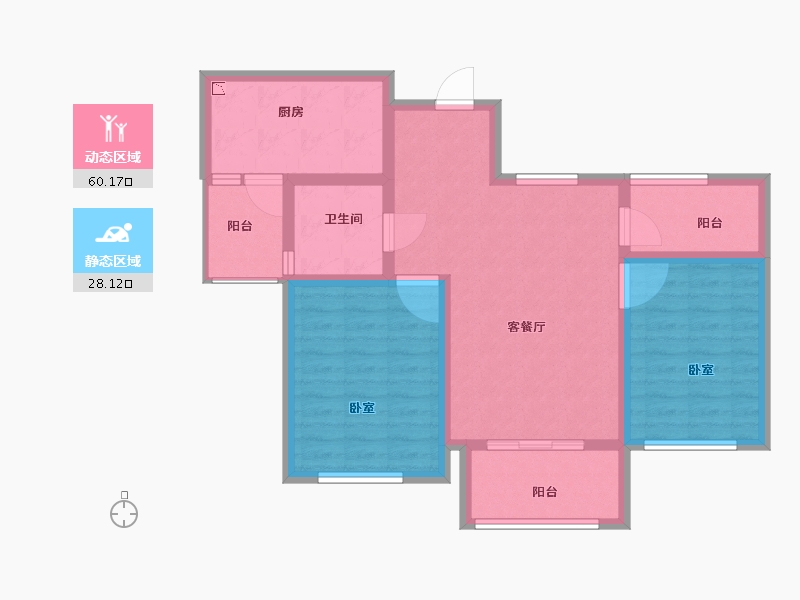 江苏省-苏州市-浦湾公馆-78.01-户型库-动静分区