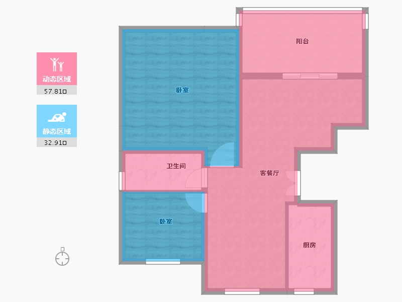 黑龙江省-佳木斯市-公园壹号-81.48-户型库-动静分区