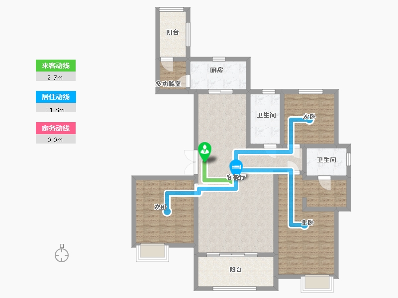 山东省-青岛市-万合馨苑-114.40-户型库-动静线