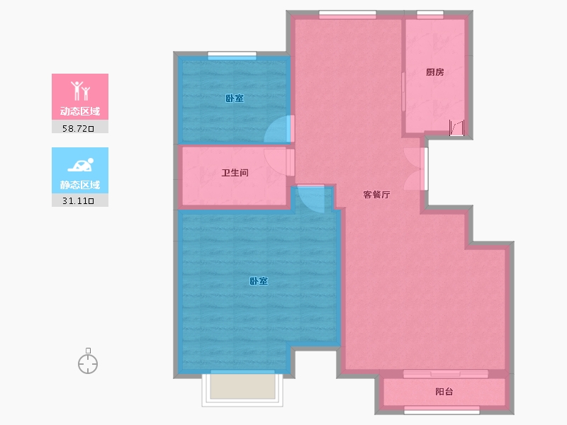 黑龙江省-佳木斯市-公园壹号-80.99-户型库-动静分区