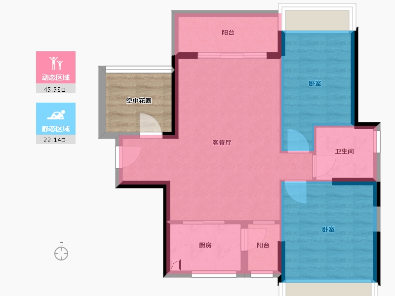 广东省-东莞市-富通自在城-65.71-户型库-动静分区