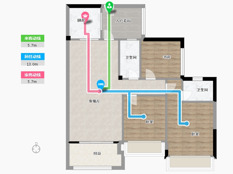 江西省-上饶市-公园道一号·尊品-81.00-户型库-动静线