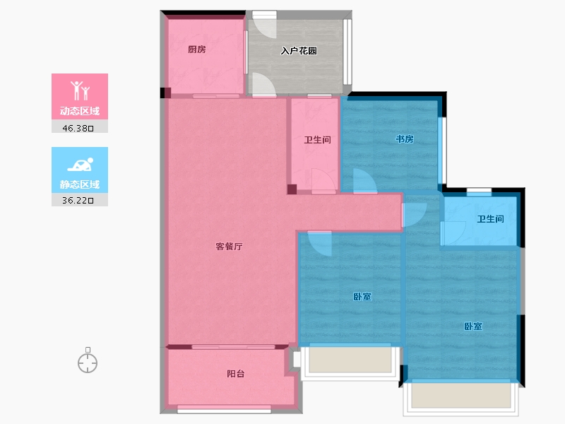 江西省-上饶市-公园道一号·尊品-81.00-户型库-动静分区