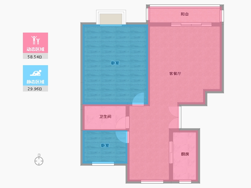 黑龙江省-佳木斯市-公园壹号-79.66-户型库-动静分区