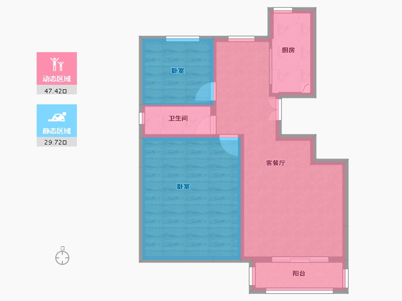 黑龙江省-佳木斯市-公园壹号-68.78-户型库-动静分区