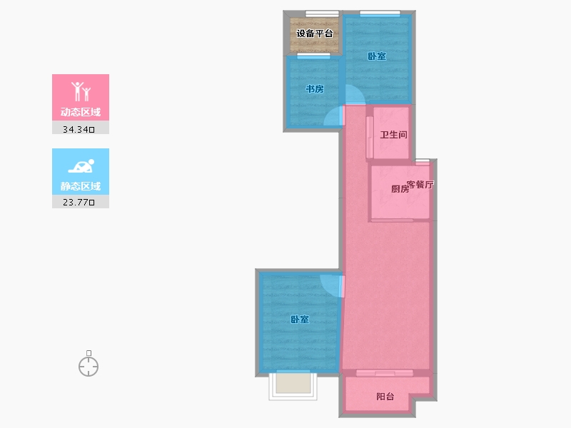 江苏省-南通市-浅水湾·名门世家-52.61-户型库-动静分区