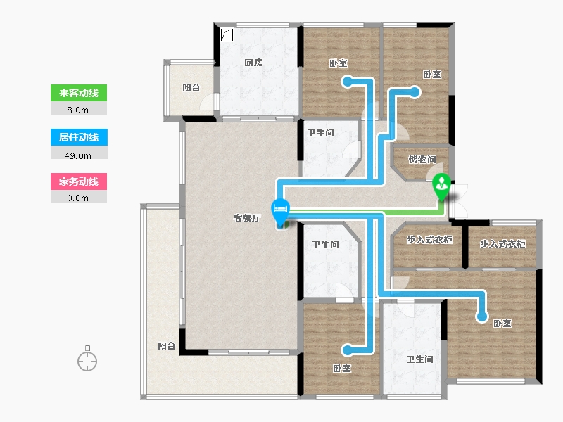 贵州省-贵阳市-中国铁建铁建城-222.38-户型库-动静线