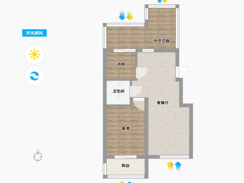 河北省-保定市-秀兰森活里-56.00-户型库-采光通风