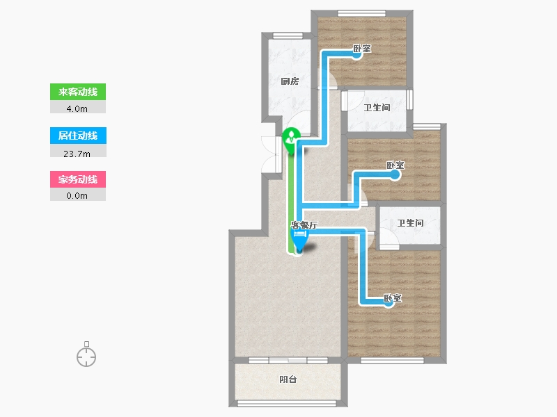 安徽省-合肥市-银都香水郡-89.24-户型库-动静线