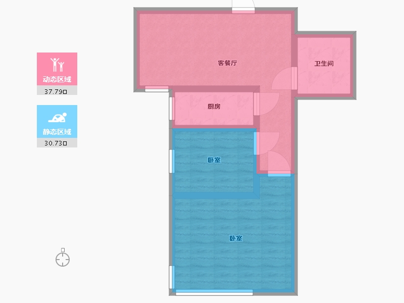 河北省-邯郸市-和平新世界广场-60.55-户型库-动静分区