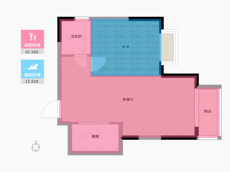 河北省-唐山市-丰宁锦苑-51.14-户型库-动静分区