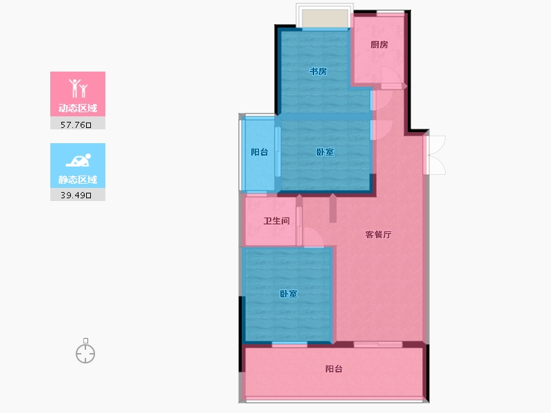 浙江省-嘉兴市-新中.国际-86.00-户型库-动静分区