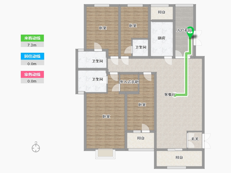 河北省-邯郸市-现代·颐和苑-166.00-户型库-动静线