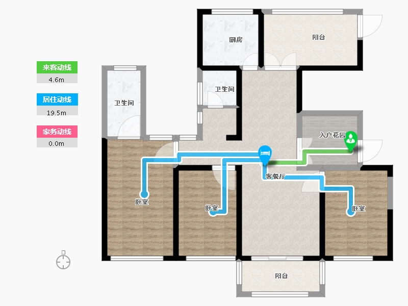 江苏省-盐城市-创元金域华府-114.00-户型库-动静线