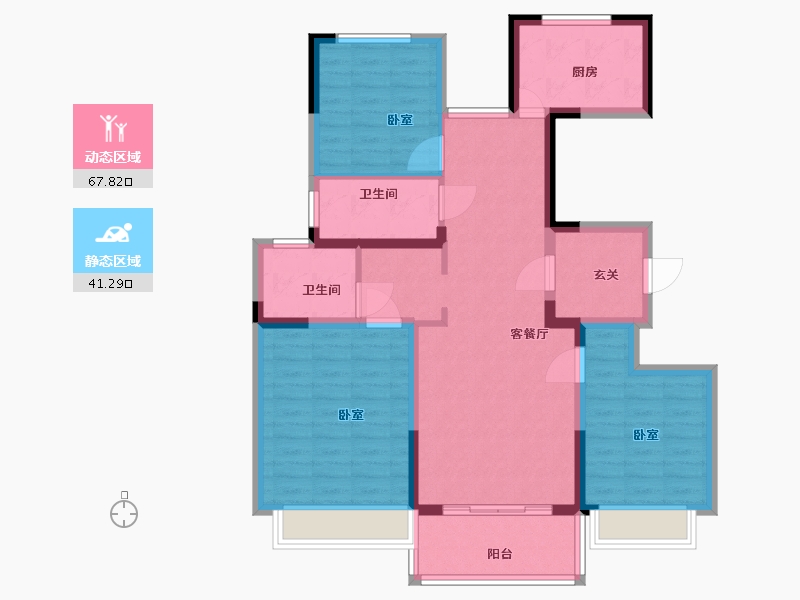 江苏省-盐城市-嘉业上郡-97.00-户型库-动静分区