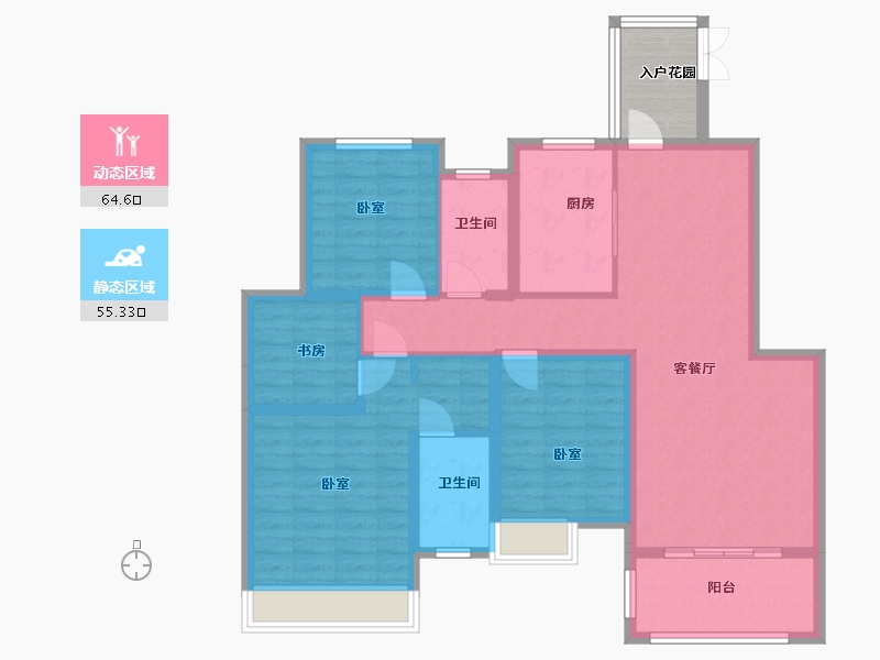 江苏省-盐城市-宝达香格里拉-112.00-户型库-动静分区