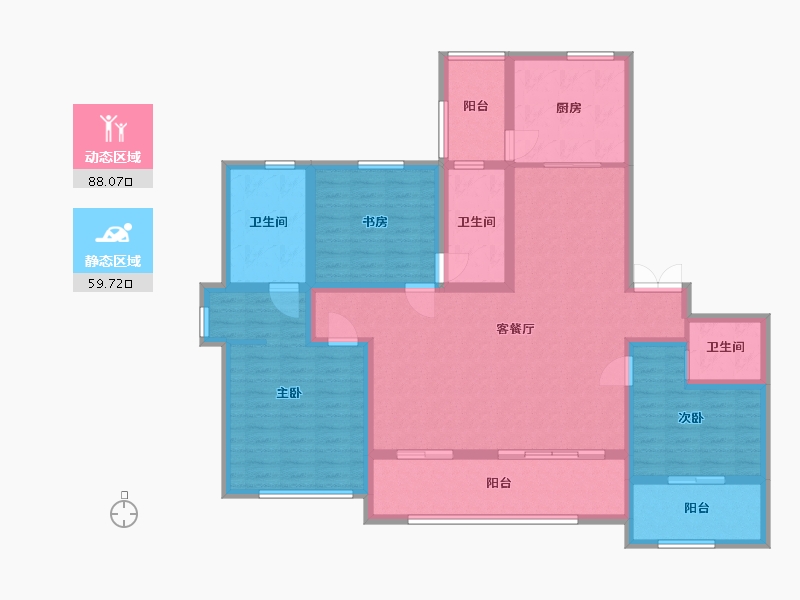 山东省-青岛市-保利漫月山-132.00-户型库-动静分区