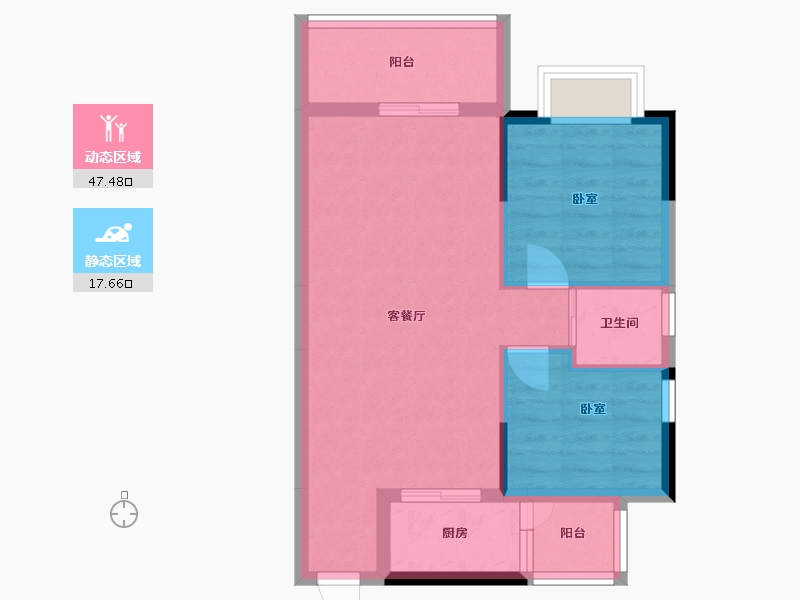 广东省-汕头市-汇德华府-58.29-户型库-动静分区